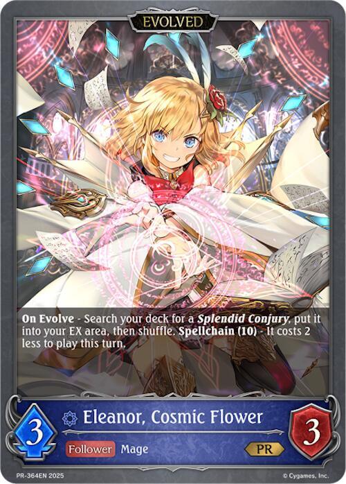 Eleanor, Cosmic Flower (Evolved) - PR-364 - Shadowverse: Evolve