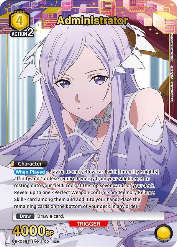 Administrator (U*) - UEX06BT: Sword Art Online Vol.2 - Union Arena