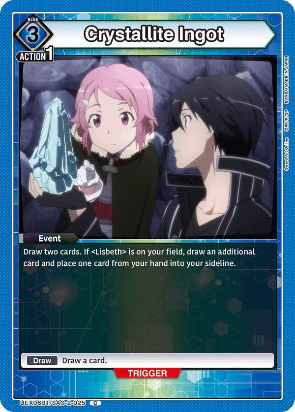 Crystallite Ingot - UEX06BT: Sword Art Online Vol.2 - Union Arena