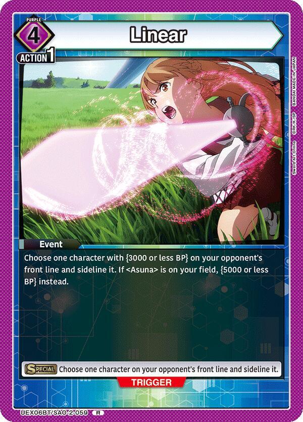 Linear - UEX06BT: Sword Art Online Vol.2 - Union Arena - TCGplayer.com