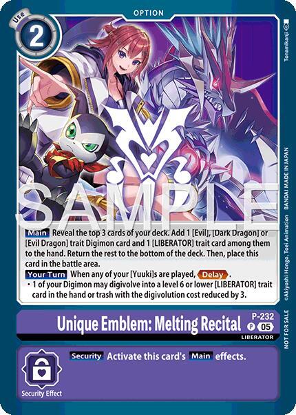 dawn of liberator　マキナモン　エンブレム　希少 Unique Emblem: Machina's Ascension (P-237) - DigimonCard