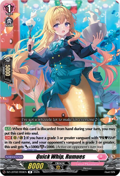 Quick Whip, Rumues - DZ-LBT02: Lyrical Monasterio Season of