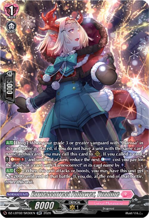 Earnescorrect Follower Tuadine SR Price & Card Details — DZ-LBT02