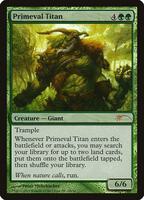 MTG 原始のタイタン(GP PROMO)英Foil 4枚 買取：《原始のタイタン/Primeval Titan》[M12] 緑R | 日本最大