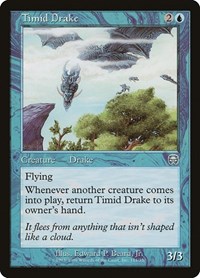 Timid Drake - Mercadian Masques - Magic: The Gathering card