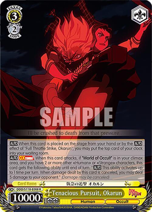 Tenacious Pursuit, Okarun - DANDADAN - Weiss Schwarz - TCGplayer.com