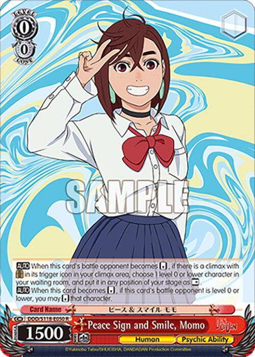 Peace Sign and Smile, Momo - DANDADAN - Weiss Schwarz - TCGplayer.com