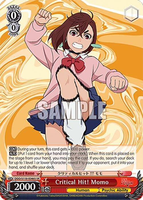 Critical Hit! Momo (SR) - DANDADAN - Weiss Schwarz - TCGplayer.com