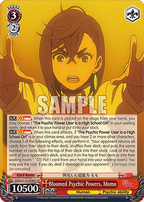 Bloomed Psychic Powers, Momo (SR) - DANDADAN - Weiss Schwarz