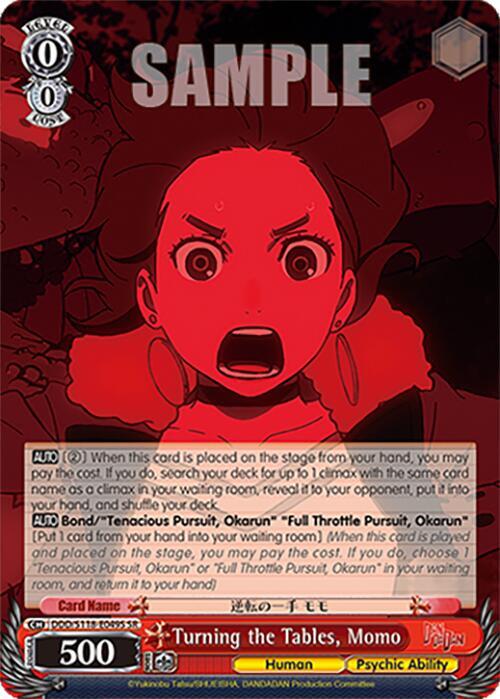 Turning the Tables, Momo (SR) - DANDADAN - Weiss Schwarz