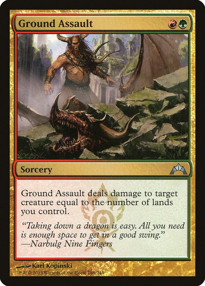 Ground Assault 168 card