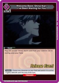 Welcome Back, Shinji Ikari. I've Been Waiting for You