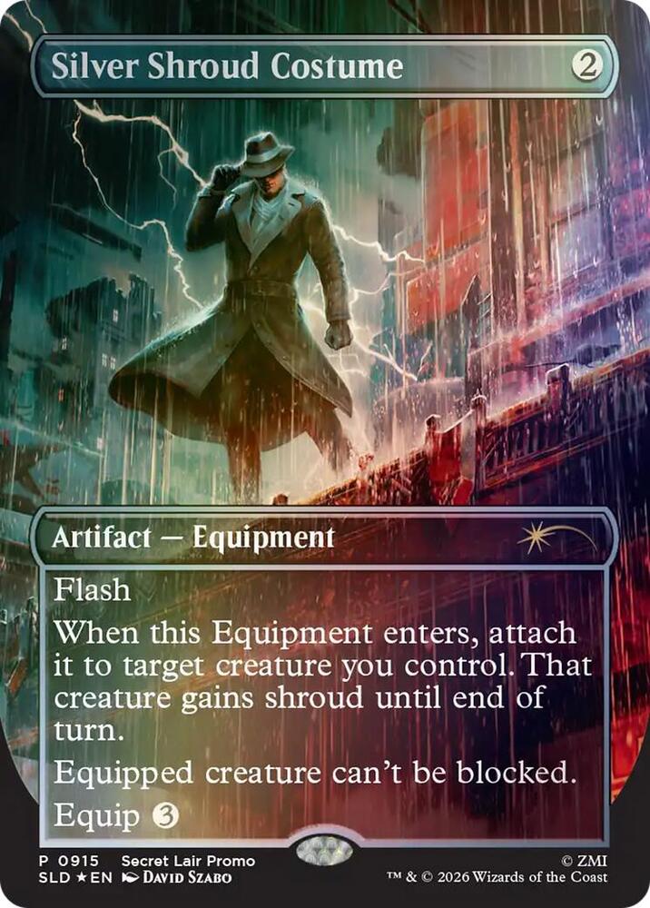 Silver Shroud Costume - Secret Lair Drop Series - Magic: The