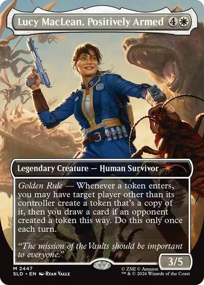 Lucy MacLean, Positively Armed (Secret Lair) from SLD #2447, Magic: The Gathering card