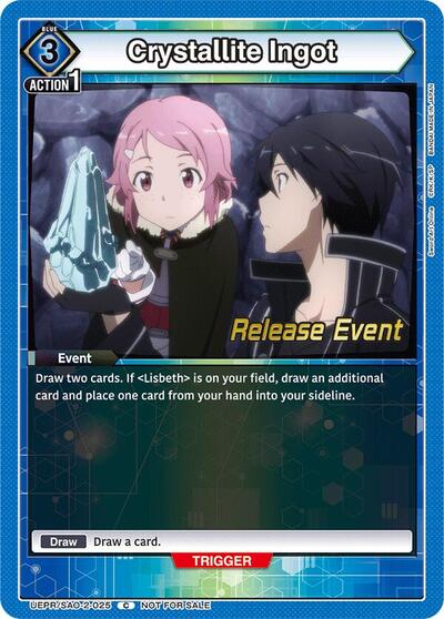 Crystallite Ingot UEX06BT: Sword Art Online Vol.2 Release Event Cards Common Union Arena card — value and price