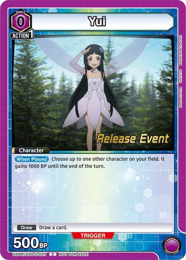 Yui (027) - UEX06BT: Sword Art Online Vol.2 Release Event Cards