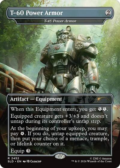 T-45 Power Armor (Secret Lair) from SLD #2452, Magic: The Gathering card