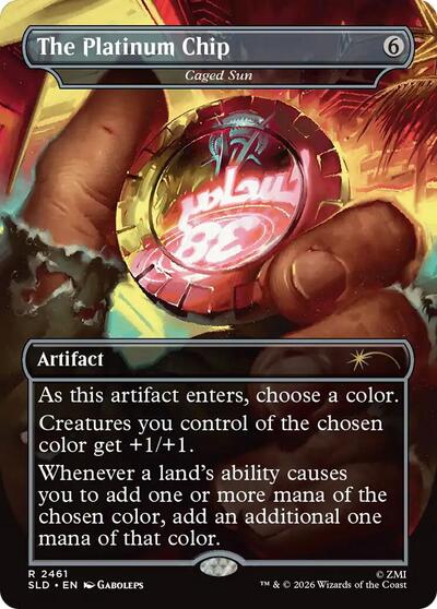 Caged Sun (Secret Lair) from SLD #2461, Magic: The Gathering card