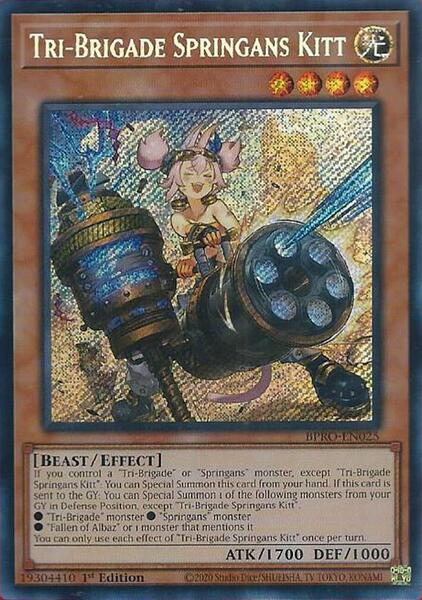 Tri-Brigade Springans Kitt - Burst Protocol - yugioh
