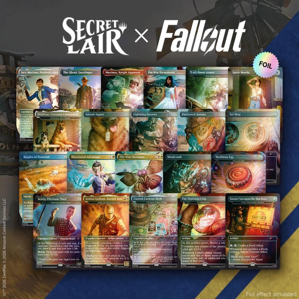 Secret Lair x Fallout: Rad Superdrop: The Atomic-Grade Foil Bundle