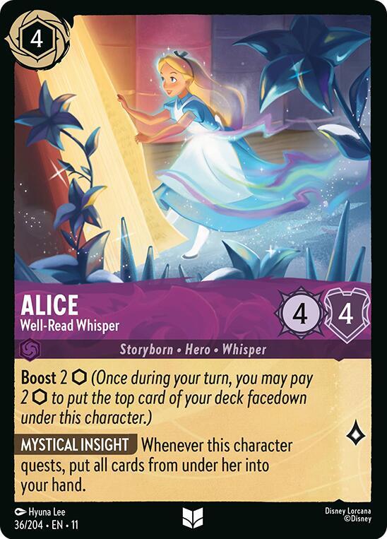 Alice - Well-Read Whisper - Winterspell - Disney Lorcana