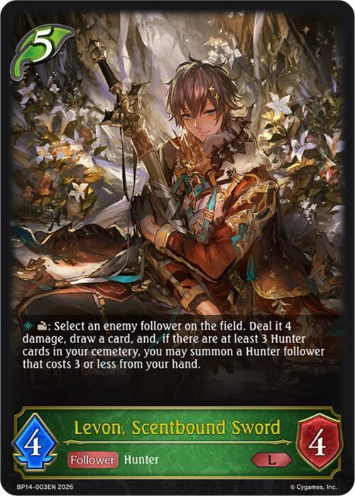 Levon, Scentbound Sword - BP14: Banquet of Dreams - Shadowverse