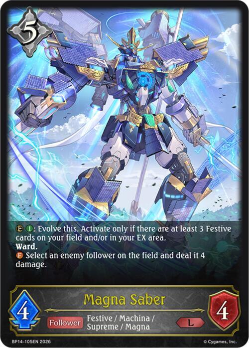 Magna Saber - BP14: Banquet of Dreams - Shadowverse: Evolve