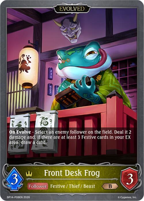 Front Desk Frog (Evolved) - P08 (Foil)