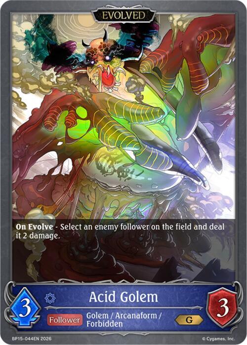 yugioh acid golem deck YU-GI-OH! - Number 30: of Destruction (YS13-ENV09) - Super Starter Power-Up Pack - 1st Edition you cannot Special Summon. Acid Golem (Evolved) - BP15: