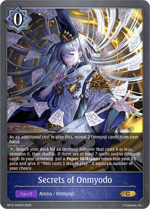 Secrets of Onmyodo - BP15: Trial of the Omens - Shadowverse