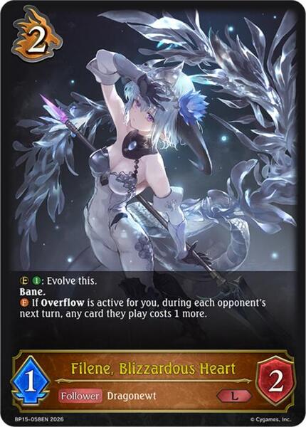 Filene, Blizzardous Heart - BP15: Trial of the Omens - Shadowverse ...