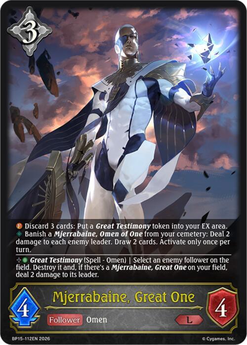 Mjerrabaine, Great One - BP15: Trial of the Omens - Shadowverse