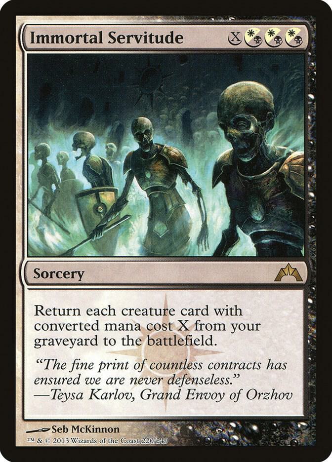 Immortal Servitude - Gatecrash - Magic: The Gathering - TCGplayer.com Immortal Servitude - Gatecrash - Magic: The Gathering - TCGplayer.com