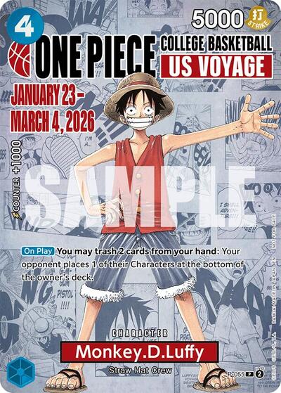 Monkey D. Luffy College Basketball US Voyage