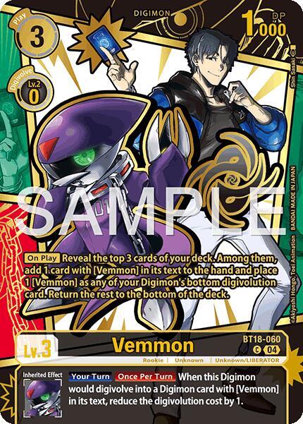 Vemmon (Rare Pull) - Dawn of Liberator - Digimon Card Game