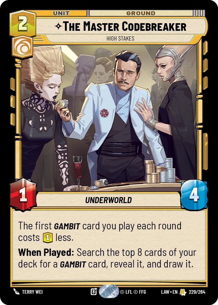 The Master Codebreaker - High Stakes - A Lawless Time - Star Wars