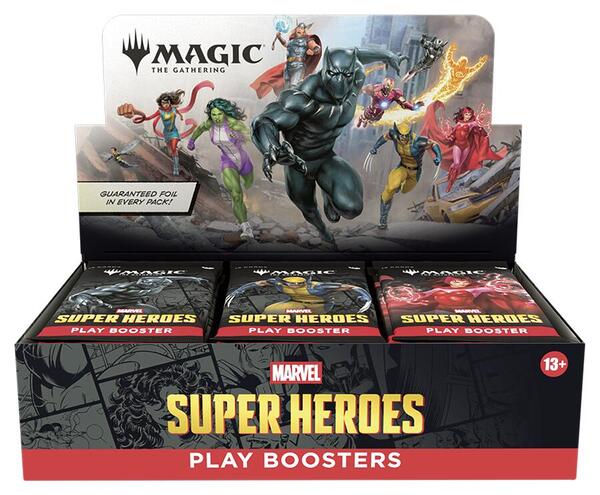 Marvel Super Heroes - Play Booster Display