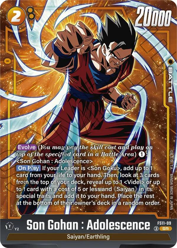Son Gohan : Adolescence - FS11-09 - Starter Deck EX: The Phase of