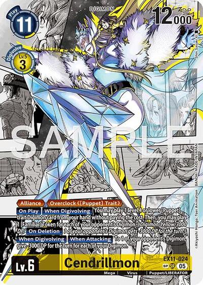 Cendrillmon (SP) Dawn of Liberator Super Rare Digimon card — value and price