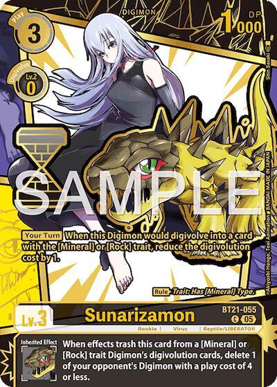 Sunarizamon (Rare Pull) Dawn of Liberator Common Digimon card — value and price