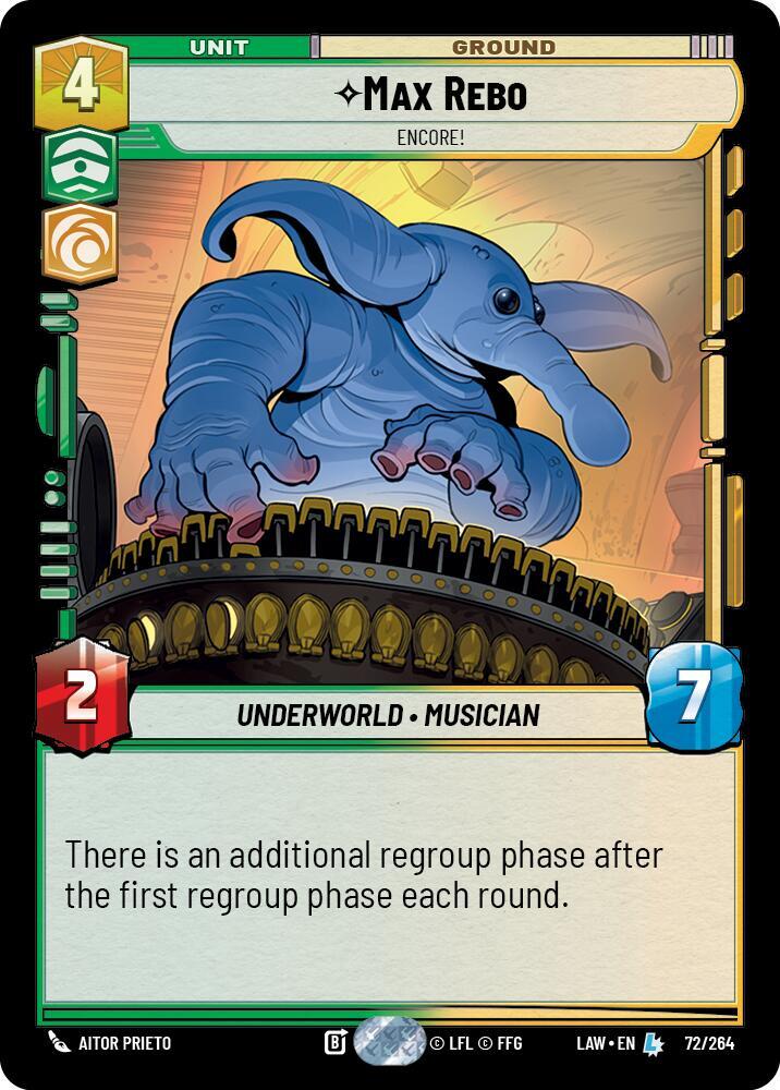 Max Rebo - Encore! - A Lawless Time - Star Wars: Unlimited