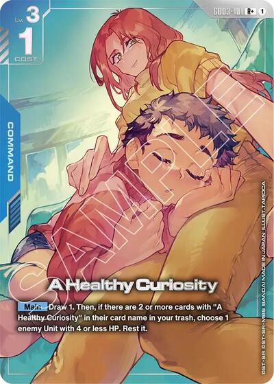 A Healthy Curiosity (R+) card