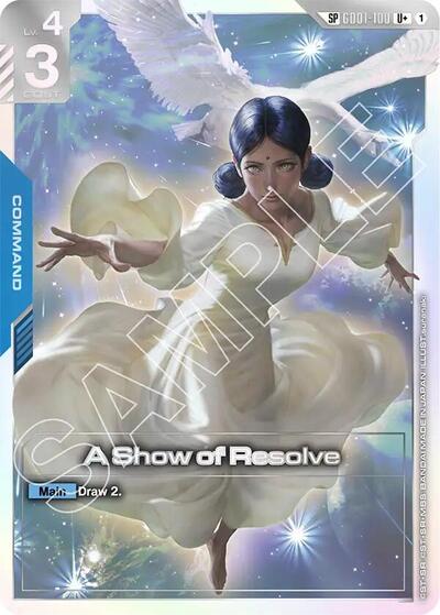 A Show of Resolve (SP) (U+) card