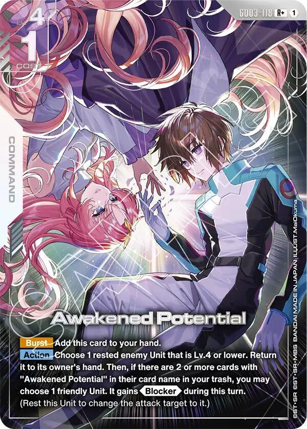 Awakened Potential (R+) - Steel Requiem - Gundam Card Game