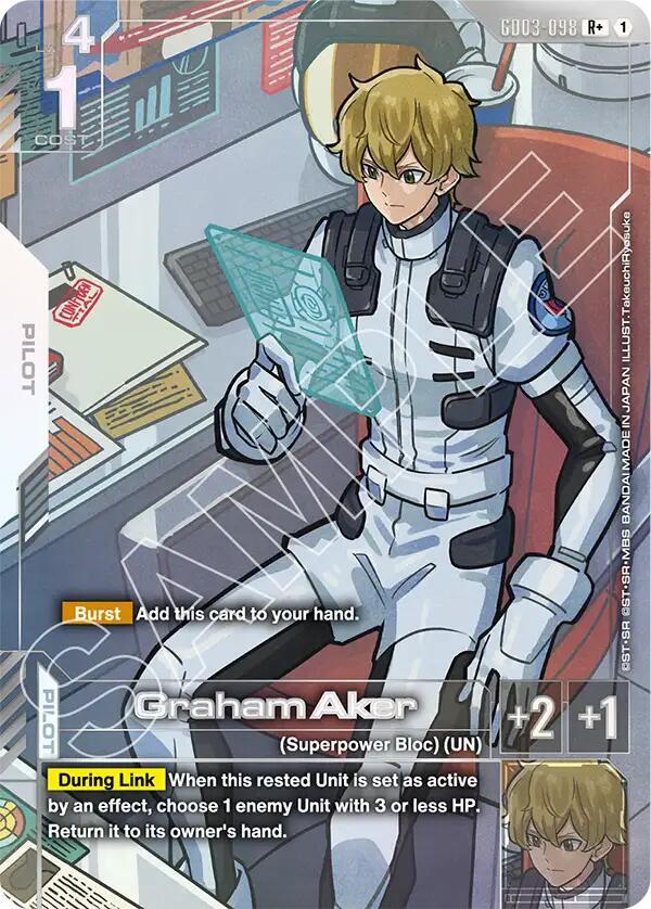 Graham Aker (R+) - Steel Requiem - Gundam Card Game - TCGplayer.com