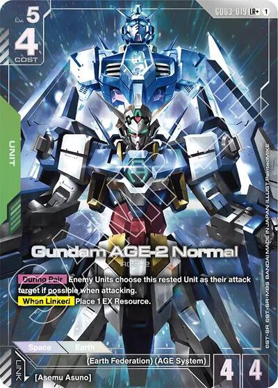 Gundam AGE-2 Normal (LR+) card