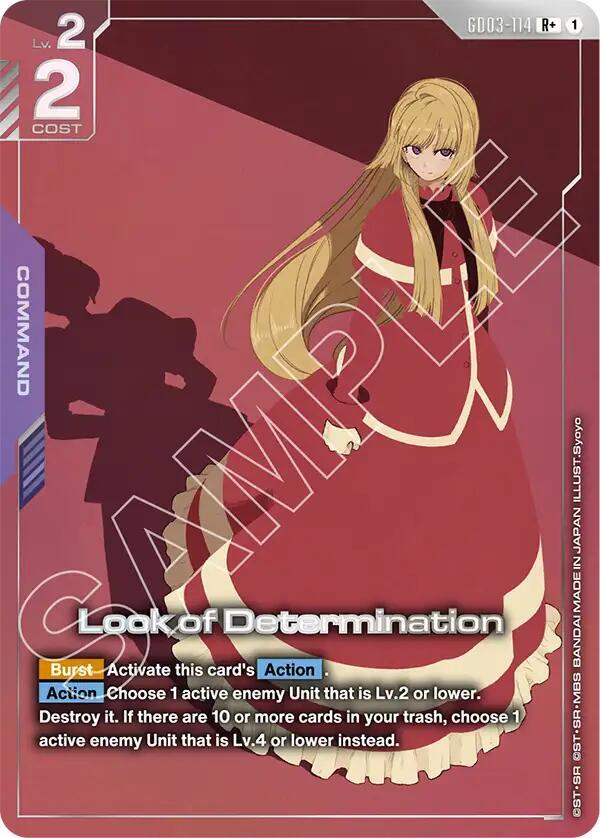 Look of Determination (R+) - Steel Requiem - Gundam Card Game