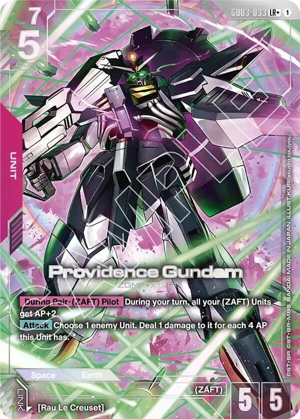 Providence Gundam (LR+) - Steel Requiem - Gundam Card Game