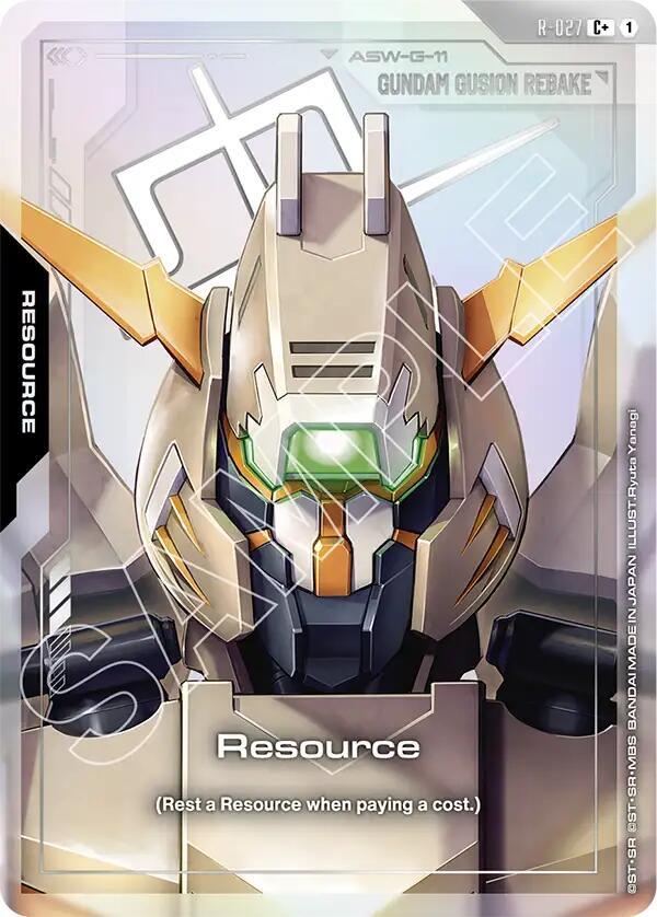 Resource (R-027) (C+) - Steel Requiem - Gundam Card Game
