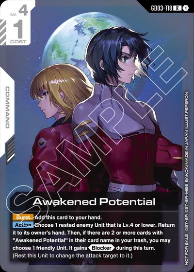 Awakened Potential (Newtype Challenge 2026 Mission 1) Gundam Promotional Cards Rare Gundam card — value and price